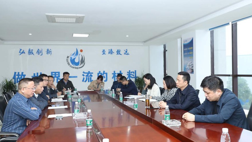 衡陽國家高新區(qū)管委會主任胡小剛率隊 來我司現(xiàn)場辦公